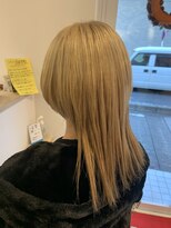 アズールサン 草加西口店(azule-sun)&nbsp;ウルフカット,トリプルカラー,ホワイトベージュ【草加】