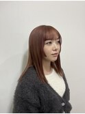 ピンクベージュ*姫カット