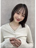 20代30代大人可愛いエアリーボブラベンダーベージュ透明感