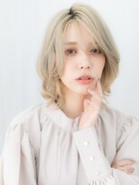 ドクターズサロン LAB 小山店&nbsp;立体感ホワイトブロンド外ハネロブj小山10代20代