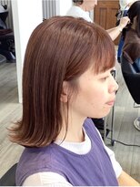 アーロン(aaron)&nbsp;お客様style☆ミディアムボブ×オレンジカラー