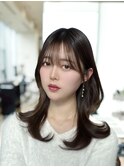 韓国スタイル/チュラルくびれへア_くびれ巻き_レイヤーカット