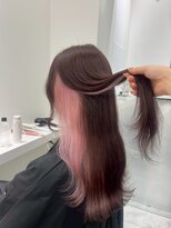 ベレーザ 渋谷(BELEZA)&nbsp;14798ブリーチ＆インナーカラーラベンダーミルクティーピンク