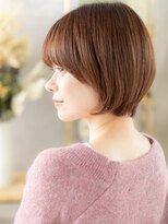 カバーヘア ブリス 大宮西口(COVER HAIR bliss)&nbsp;ツヤ感ミルクティーピンク小顔丸みショートTc3大宮20代30代40代