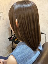 シンミシエル 京都北野白梅町(shinmiciel) ミディアムレイヤー前髪ありイメチェン30代40代50代60代レイヤー