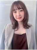 ミディアムレイヤー似合わせ顔周りカット顔まわりレイヤーカット