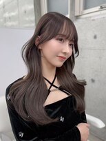 フォンズ(FONS)&nbsp;透明感グレージュカラー/顔周りカット/韓国くびれヘア/表参道