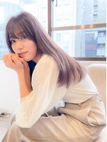 リュドール 名駅(Rue D'or) 透明感ラベンダーベージュで柔らか美髪ストレートby丸山