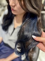 アピッシュ ギンザ(apish ginza) さりげないイヤリングカラー♪ネイビー