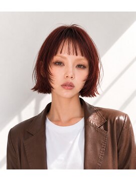 ヘアーメイク スリー(Hair Make 3) 30代40代髪型ショートウルフ前髪ボブミニウルフタッセルボブ