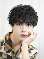 ベーア(Bar) シャドウパーママッシュ無造作メンズルーズパーマ刈り上げ