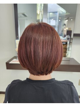 ラグゼヘアカミヤ 菊川店(luxe hair CAMIYA) オレンジカラー