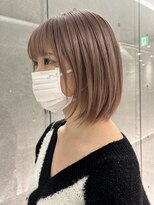 nico by revo 津田沼 【ニコ】&nbsp;ハッシュカット/グレージュ/デザインカラー[津田沼/津田沼駅]