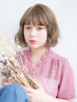 リリアン 青山(relian) ミルクティベージュの柔らかボブ☆relian青山