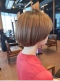 大人可愛い20代30代40代 かわいすぎるマッシュ×マロンベージュ