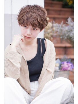 ケイト(kate) 【kate 大宮】パーマ風ショート×ブラウン