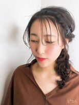アレクサンドルオブカラーズカナザワ(ALEXANDRE OF COLORS KANAZAWA)&nbsp;【シースルーバング】【編み込みヘアアレンジ】