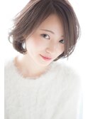 クールサイドパートボブ