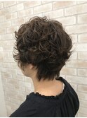 大人ショートパーマスタイル