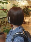 ツヤ感透明感◎切りっぱなしボブ