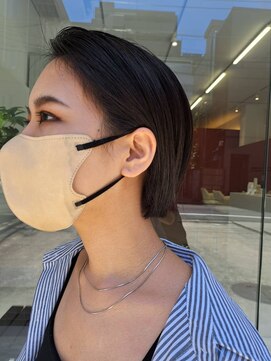 ラフランクリー(la frankly) ウェーブヘア/シアベージュ/バングカラー/シースルーバング