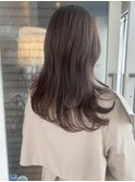 ブリーチなし◎グレージュカラーロングヘア【カンマテチカコ】