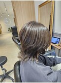 ウルフレイヤー×白髪ぼかしハイライト