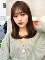 ミラリー トウキョウ(Mirareee Tokyo)&nbsp;20代30代40代◎前髪パーマグレーベージュレイヤーロング黒髪