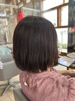 スタジオ アルファプラス 日暮里店(studio α+)&nbsp;ステップボーンカットカットボブショートハイライト白髪ぼかし