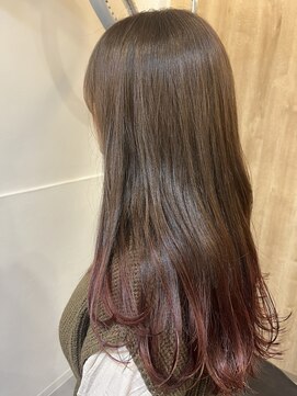 バドゥ(bud) 裾カラー×ピンクパープル