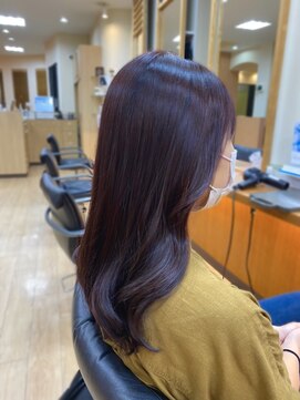 クレス 東武練馬店 バイオレット系艶カラー