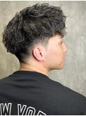 ツーブロックショート