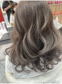グレージュ白髪ぼかし