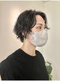 ショートウルフ/ニュアンスパーマ (北谷 美浜)