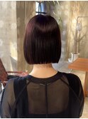 ワインレッド/コンパクトボブ【赤堀友哉】