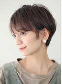 ショートカット前髪長めショートくびれショートヘア30代40代50代