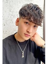 刈り上げマッシュ×ウェーブパーマ