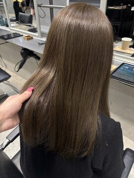 テトヘアー(teto hair) オリーブベージュ、ブリーチなし、透明感