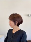 丸いショートボブ