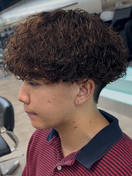 フィフスパーク(fifth PARK) 渋谷プードルパーマ強めパーママッシュウルフメンズカット20代