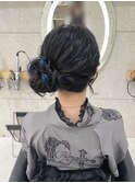 サイドお団子/心斎橋ヘアセット