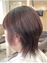 カットハウス はさみの部屋&nbsp;ウルフレイヤー/大人ショート/縮毛矯正/前下がり/流しバング