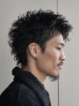 フィフス 天神大名(fifth) 天神大名スパイキーパーマメンズパーマスパイキーショート30代