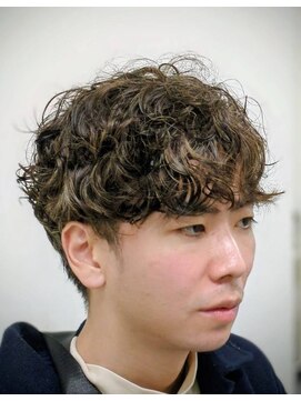 ヨシザワインク ハコザキ 水天宮前 日本橋人形町(YOSHIZAWA Inc.HAKOZAKI) 大人メンズ◎無造作ツイストパーマ×ツーブロックマッシュ