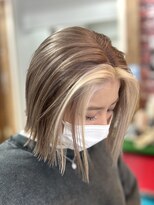 イエローコーン 横浜店(YELLOW CORN)&nbsp;フェイスフレーミング【ダブルカラー/ケアブリーチ】