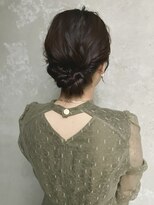 コトナ(kotona)&nbsp;【お呼ばれヘアシニヨンヘアアレンジ】カチモリリボンヘア渋谷