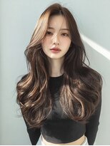 フレイムスヒュー 高崎店(FRAMES HUE) 韓国ハッシュカット×カーテンバングベージュカラー【高崎】