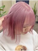 ラベンダーピンクダブルカラーピンクハイトーン韓国レイヤー