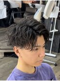 波巻きパーマスタイル