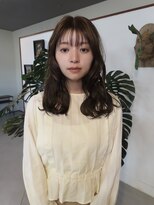 リチウム(LITHIUM...)&nbsp;オリーブカラー　ミディアムロング